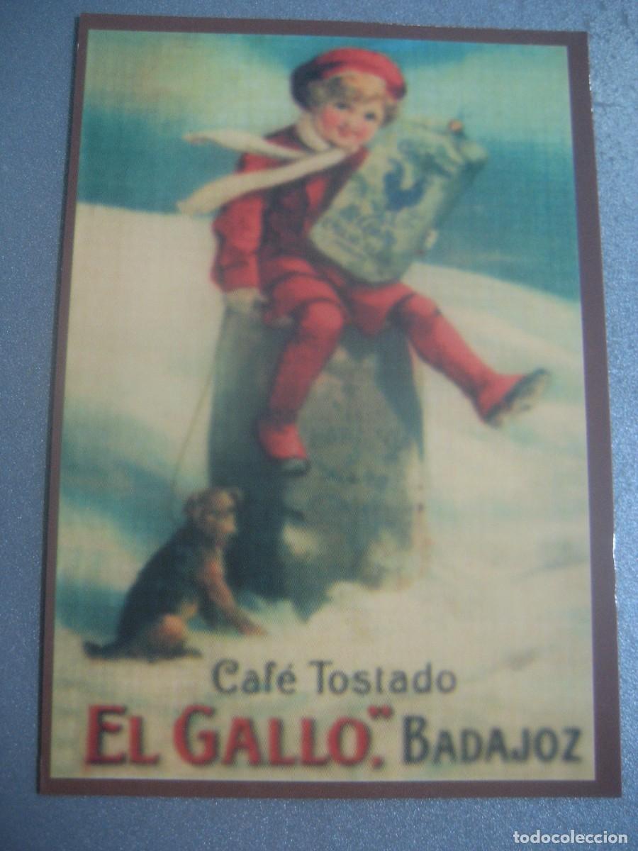 Coleccionismo calendarios: CALENDARIO CARTELES ANUNCIOS 1961. CAFE TOSTADO EL GALLO, BADAJOZ. N&ordm;63