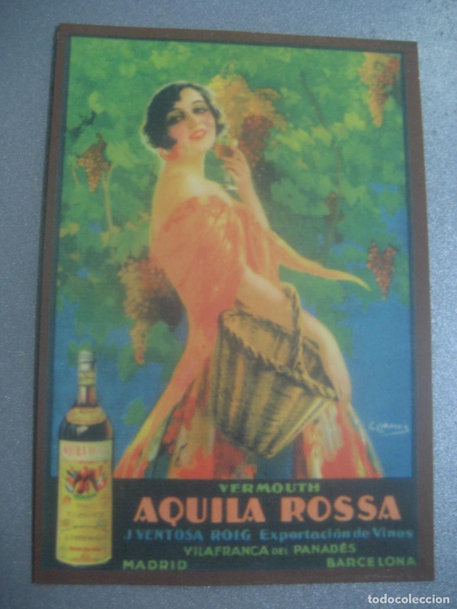 Coleccionismo calendarios: CALENDARIO CARTELES ANUNCIOS 1961. VERMOUTH AQUILA ROSSA. J. VENTOSA ROIG. N&ordm;76