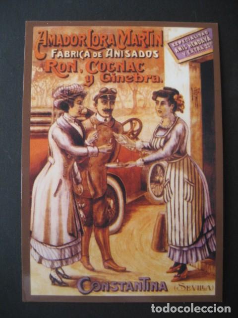 Coleccionismo calendarios: CALENDARIO CARTELES ANUNCIOS 1961. ANISADOS, RON, COGNAC Y GINEBRA. AMADOR LORA. CONSTANTINA. N&ordm;80