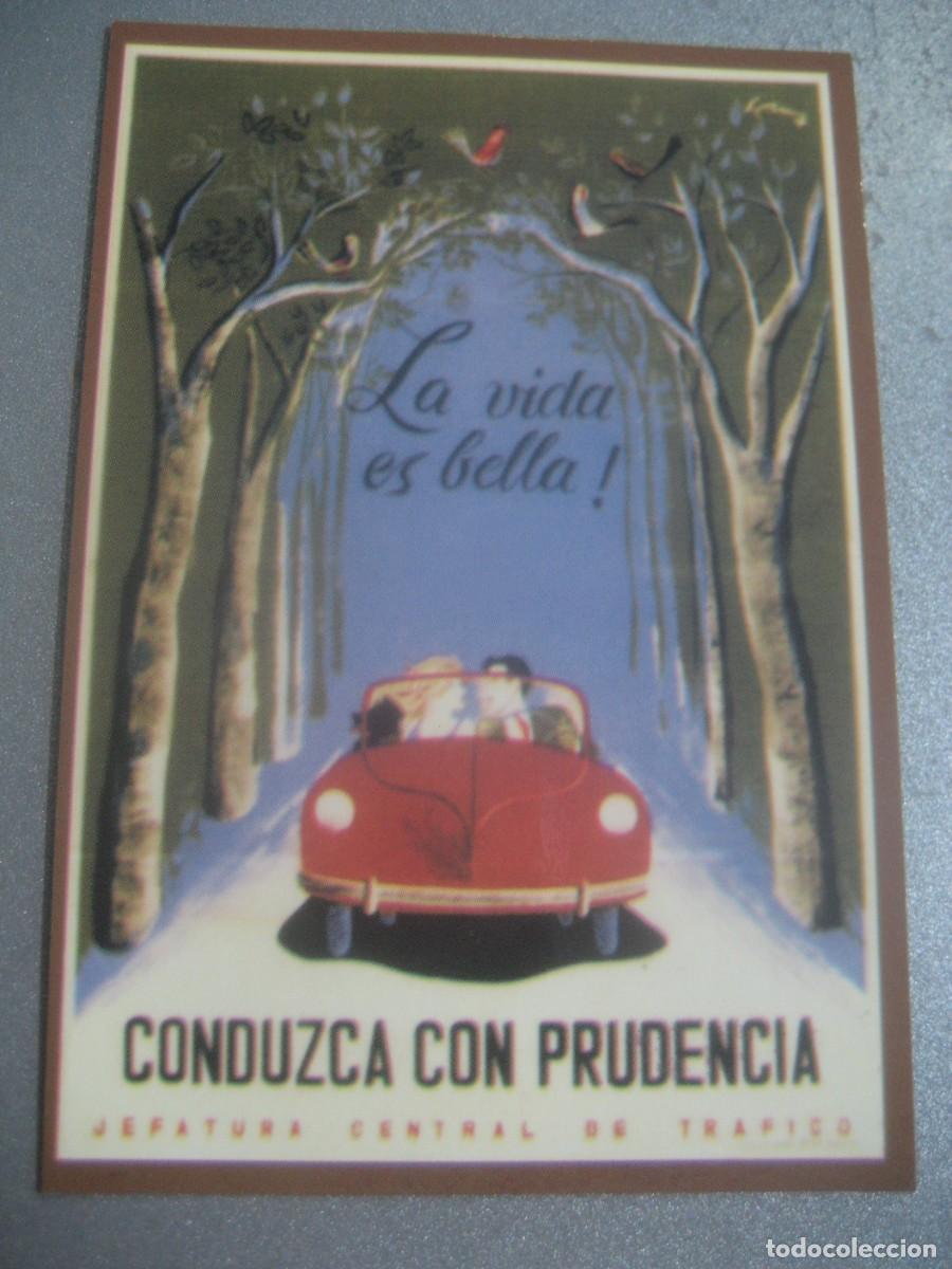 Coleccionismo calendarios: CALENDARIO CARTELES ANUNCIOS 1961. CONDUZCA CON PRUDENCIA. JEFATURA CENTRAL DE TRAFICO. N&ordm;96