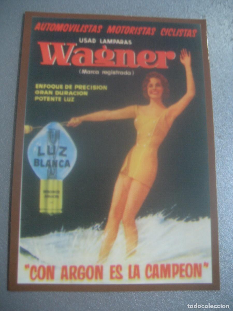 Coleccionismo calendarios: CALENDARIO CARTELES ANUNCIOS 1961. LAMPARAS PARA AUTOMOVILES WAGNER. N&ordm;100