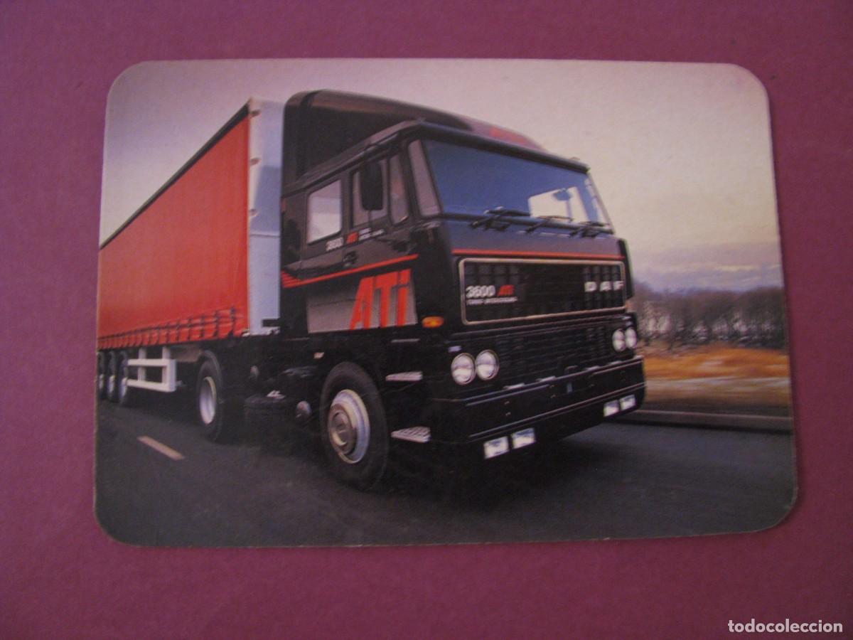 Coleccionismo calendarios: CALENDARIO DE BOLSILLO. IMAGEN CAMION DAF. TRANSPORTES LIMENEZ, BENALMADENA 1990