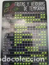 Coleccionismo calendarios: Calendario 2019 Serie CB 99 Informativo Frutas y Verduras de temporada