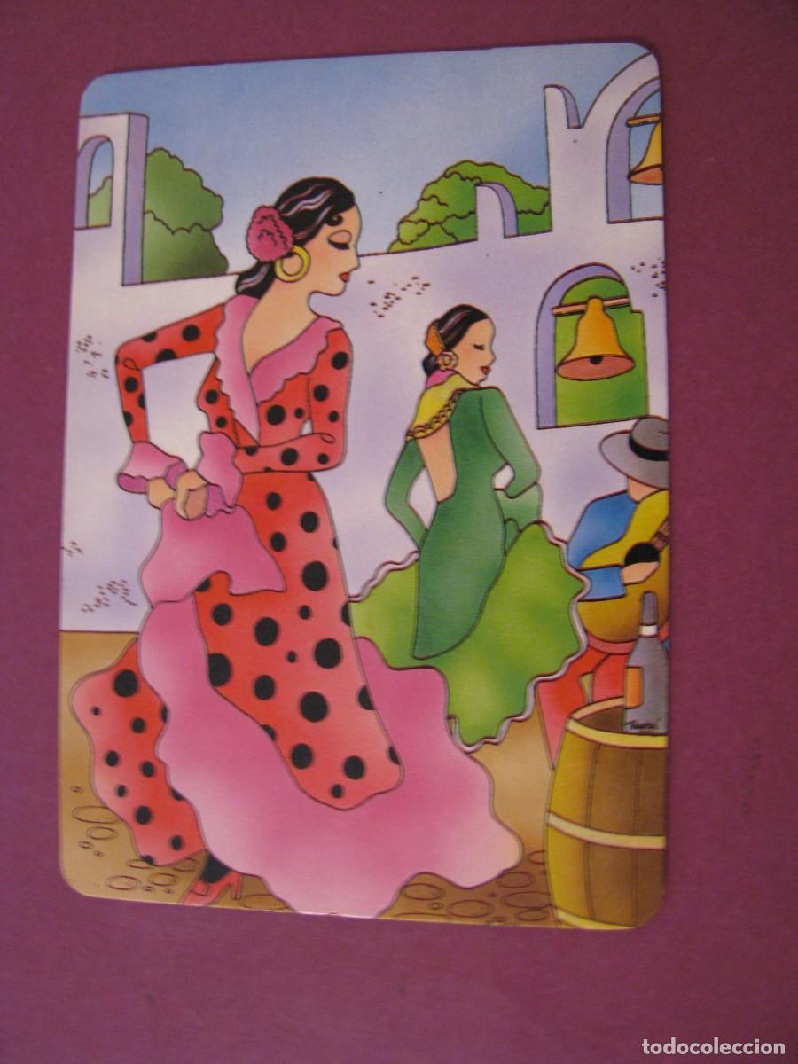 Coleccionismo calendarios: CALENDARIO DE BOLSILLO 1989. IMAGEN DIBUJO. PE&Ntilde;A FLAMENCA EL TACONAZO, MALAGA