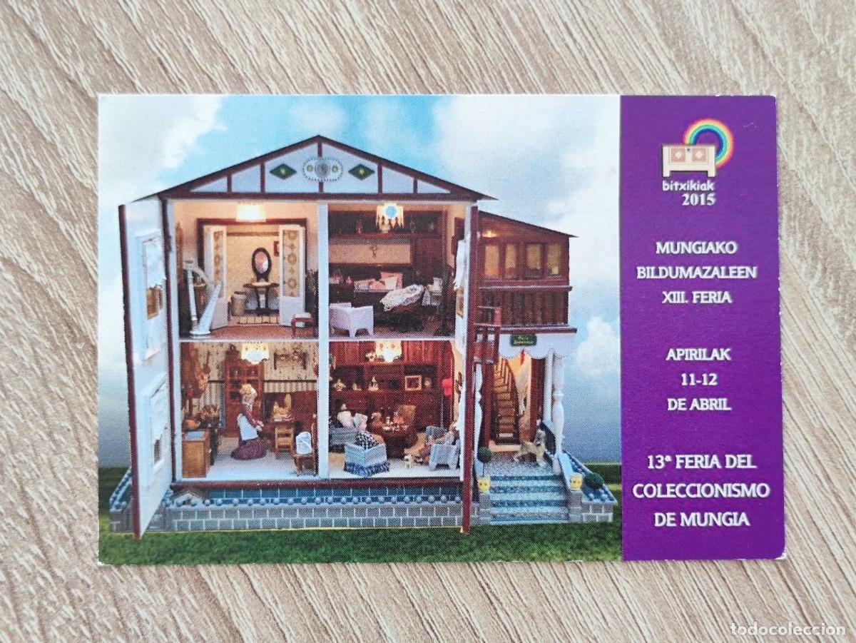 Coleccionismo calendarios: CALENDARIO DE BOLSILLO 2015 - FERIA COLECCIONISMO MUNGIA BIZKAIA / ESTUDIO - CASA MU&Ntilde;ECAS JUGUETE