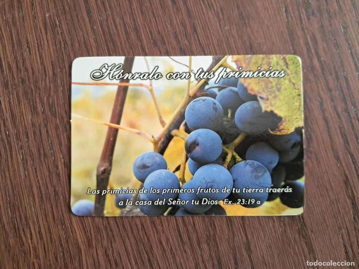 Coleccionismo calendarios: calendario de Per&uacute;, tipo religioso, con frase, imagen de uvas, a&ntilde;o 2006.