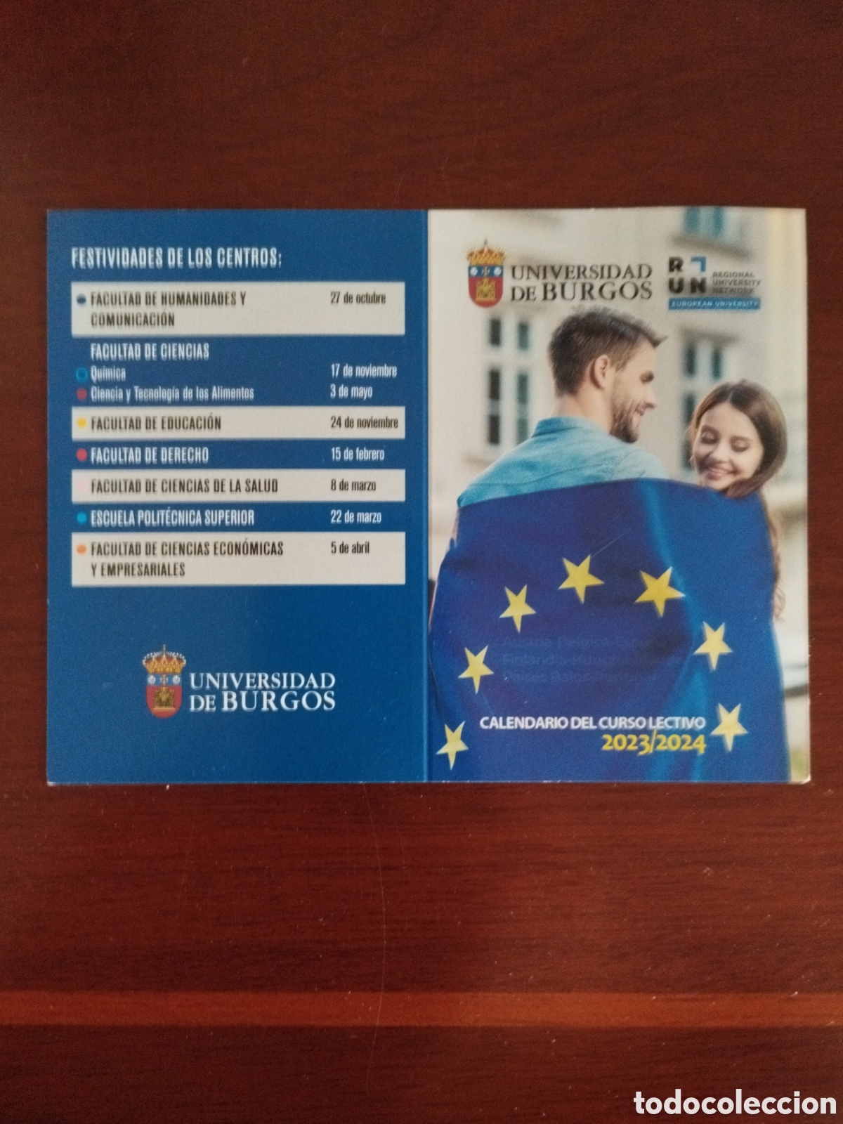 Coleccionismo calendarios: Calendario universidad de burgos a&ntilde;o 2023/2024