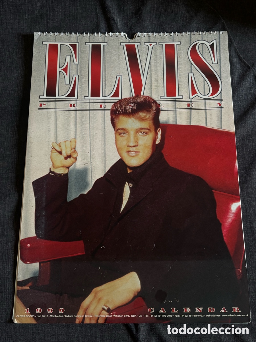 Coleccionismo calendarios: Calendario Elvis Presley 1999 Vintage Wall Calendar Oliver Books UK Poster Art