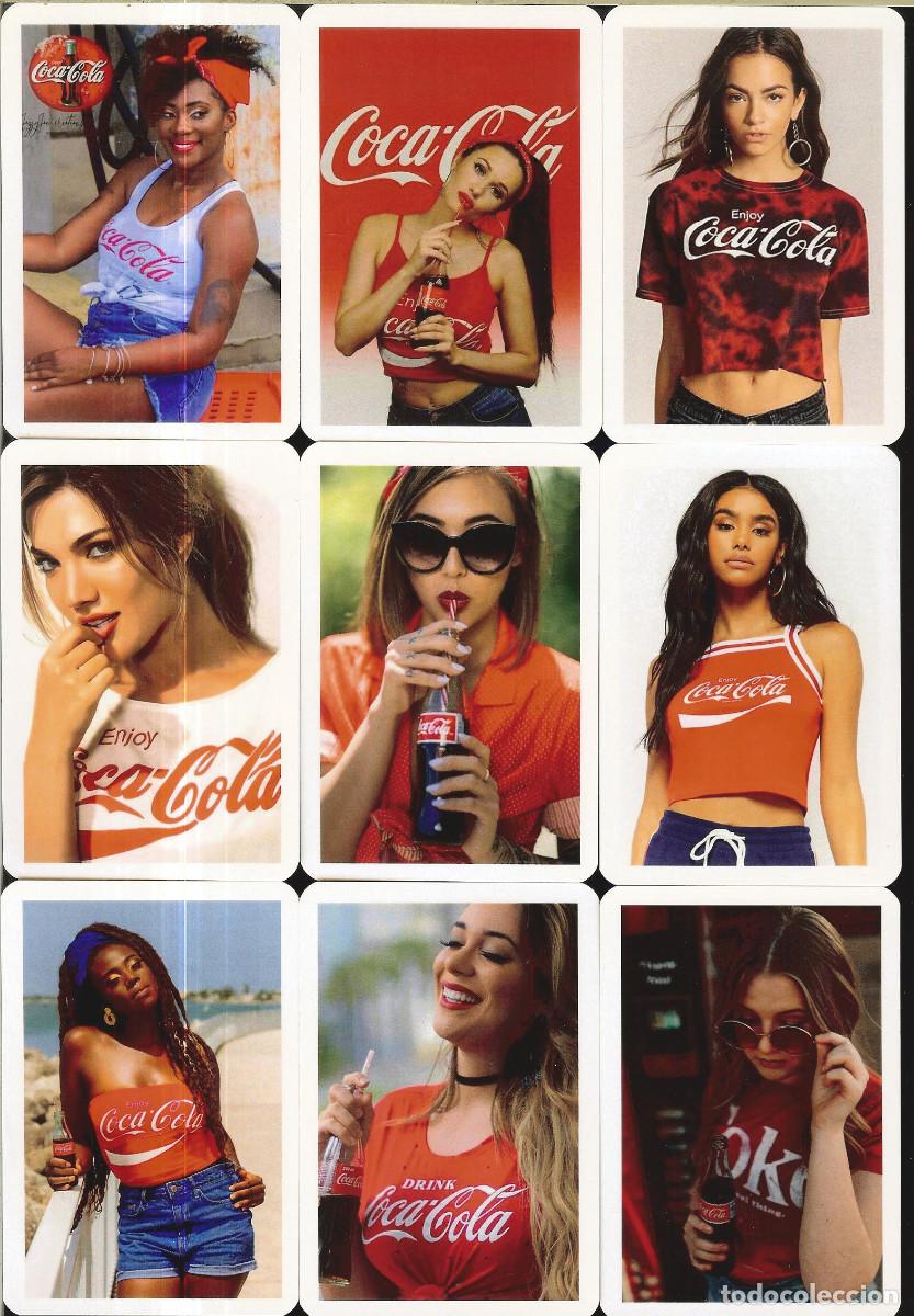 Coleccionismo calendarios: 9 CALENDARIOS DE BOLSILLO - A&Ntilde;O 2022 - COCA COLA GIRLS