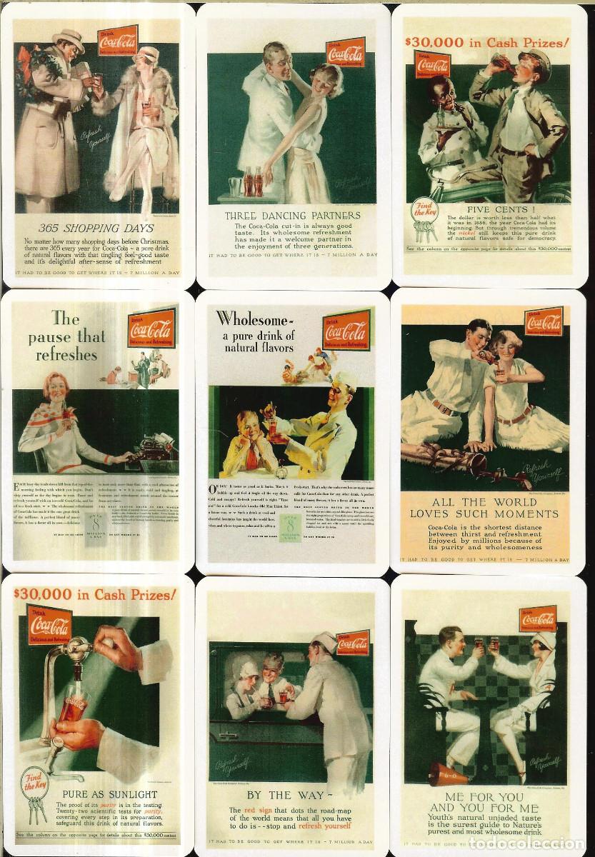 Coleccionismo calendarios: 9 CALENDARIOS DE BOLSILLO - A&Ntilde;O 2022 - DRINK COCA COLA VINTAGE
