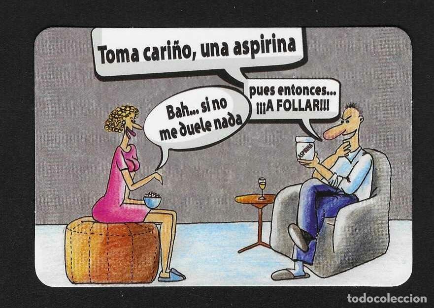 Coleccionismo calendarios: CALENDARIO BOLSILLO A&Ntilde;O 2014 HUMOR - CON PUBLICIDAD - VER FOTO REVERSO
