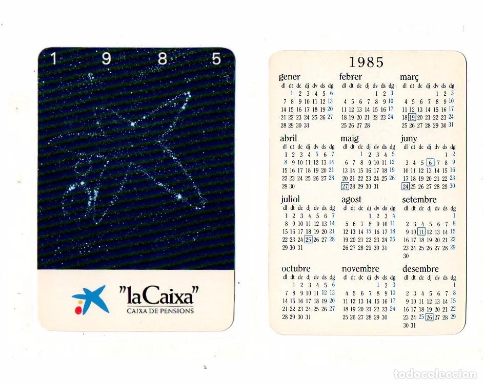 Coleccionismo calendarios: calendario de bolsillo - LA CAIXA - 1985