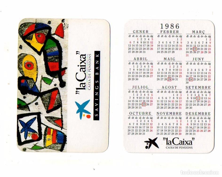 Coleccionismo calendarios: calendario de bolsillo - LA CAIXA - 1986