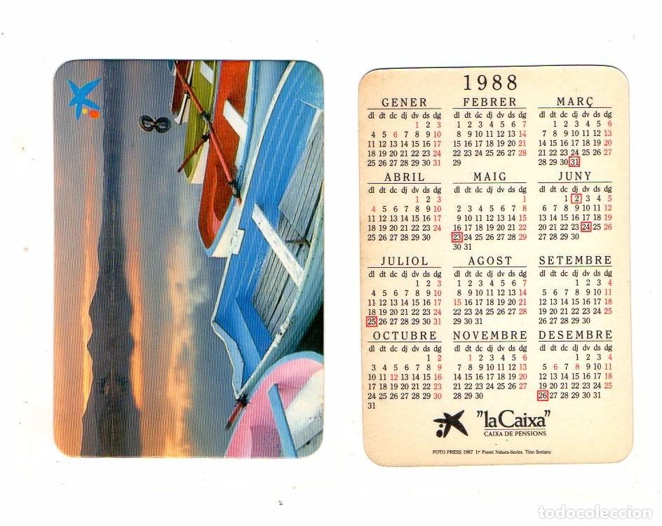 Coleccionismo calendarios: calendario de bolsillo - LA CAIXA - 1988 - Foto 1