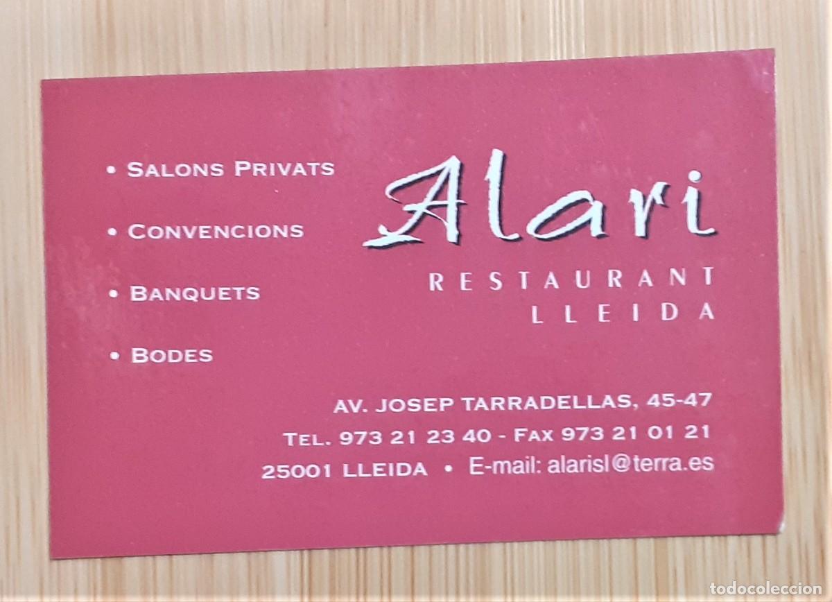 Coleccionismo calendarios: CALENDARIO BOLSILLO RESTAURANT ALARI 2005