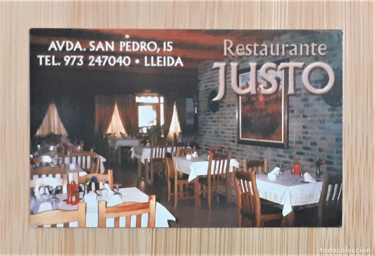Coleccionismo calendarios: CALENDARIO BOLSILLO RESTAURANTE JUSTO 2003