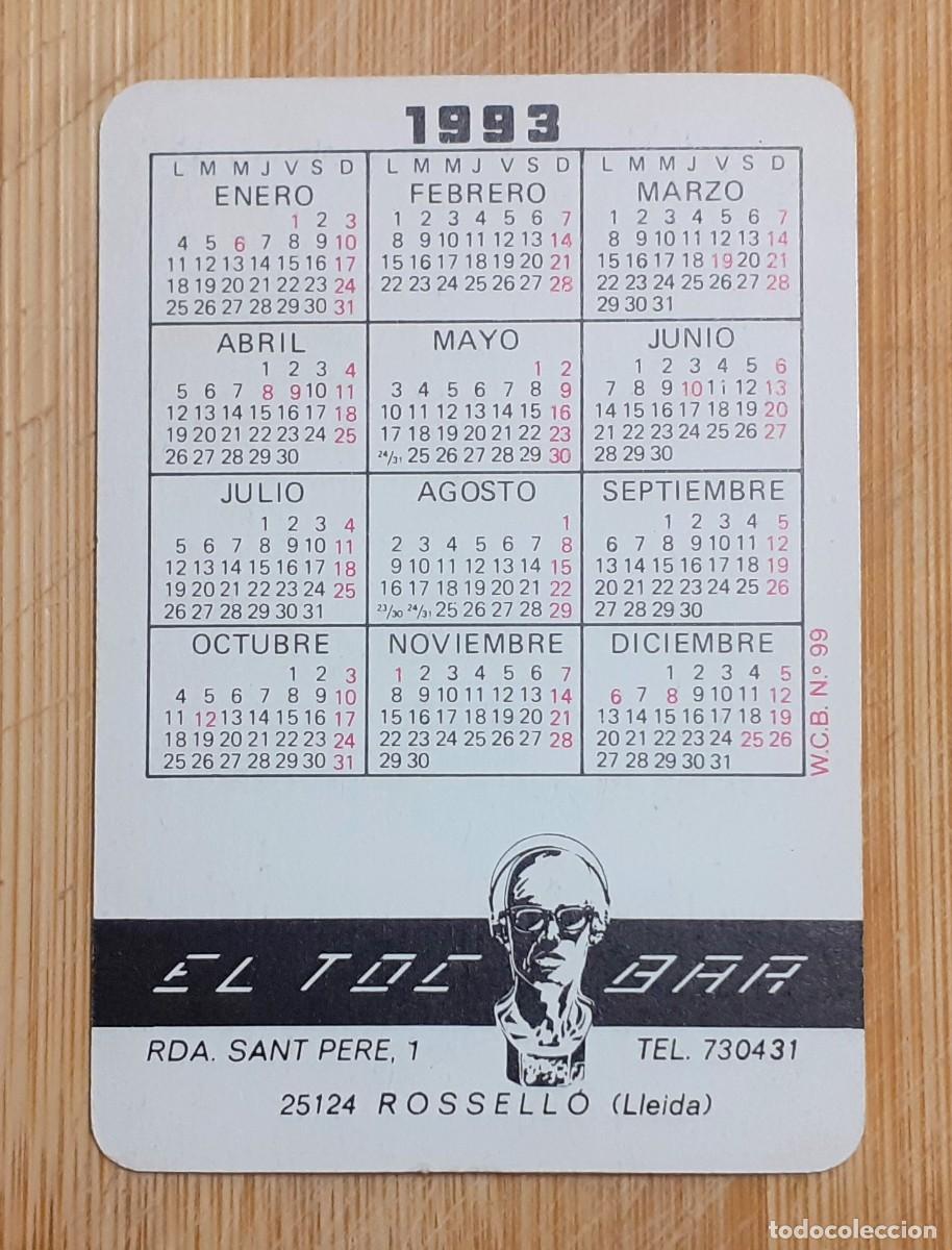 Coleccionismo calendarios: CALENDARIO BOLSILLO CAMION 1993 - Foto 2