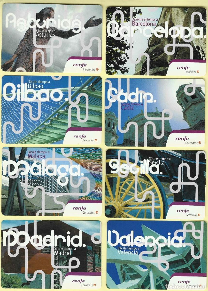 Coleccionismo calendarios: 8 CALENDARIOS BOLSILLO PUBLICITARIOS A&Ntilde;O 2006 TRENES - RENFE CERCAN&Iacute;AS - VER FOTO REVERSOS