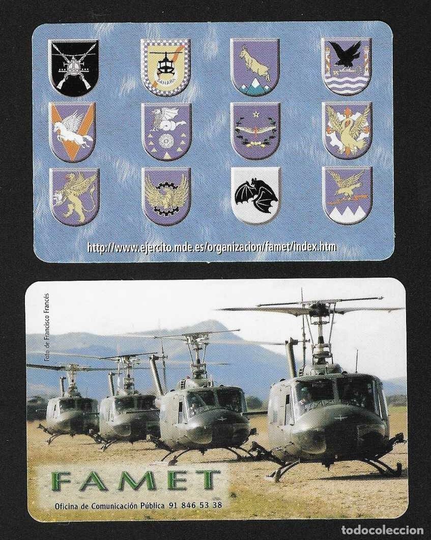 Collectionnisme Calendriers: 2 CALENDARIOS BOLSILLO A&Ntilde;OS 2006 - 2007 EJERCITO - FAMET - VER FOTO REVERSOS
