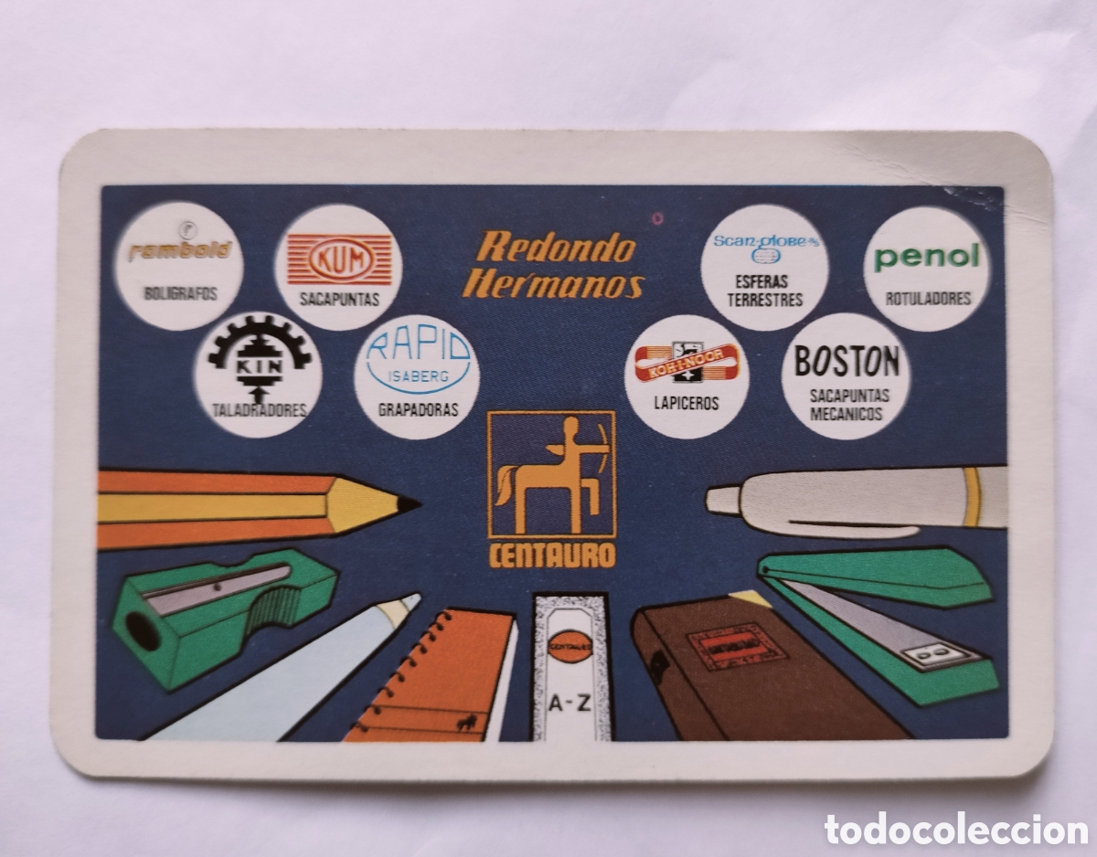 Coleccionismo calendarios: Calendario fournier centauro 1977