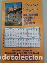 Coleccionismo calendarios: Calendario 2012 Publicidad HOSTAL GOYMA Madrid