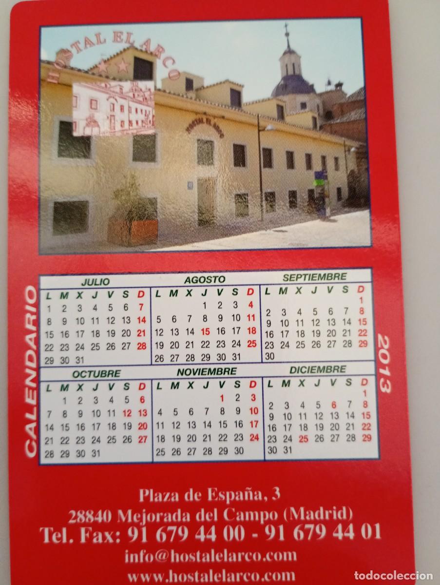 Coleccionismo calendarios: Calendario 2013 Publicidad HOSTAL GOYMA Madrid