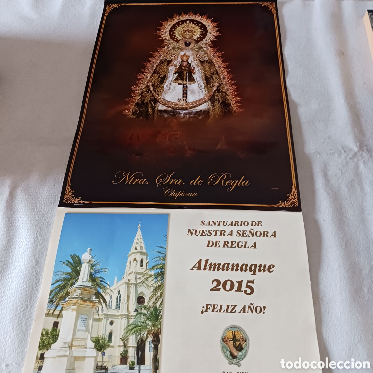Coleccionismo calendarios: Almanaque de 2015 Santuario de Ntra.Sra. de Regla en Chipiona