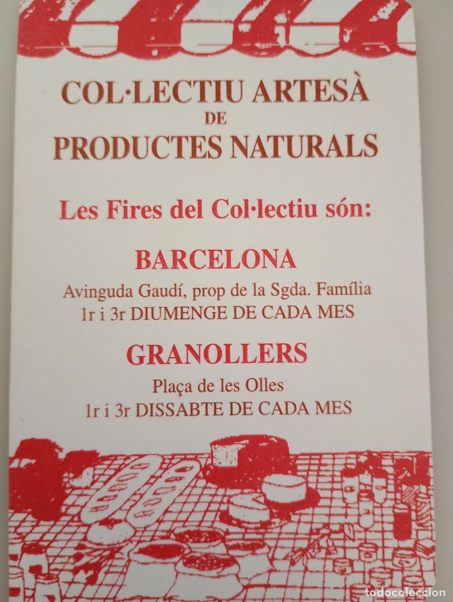 Coleccionismo calendarios: Calendario 2001 Col&middot;lectiu artes&agrave; de productes naturals