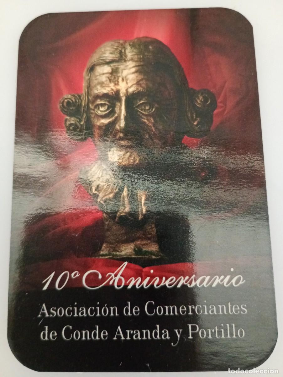 Coleccionismo calendarios: Calendario 2008 Publicidad 10 Aniversario Asociacion comerciantes Conde de Aranda y Portillo
