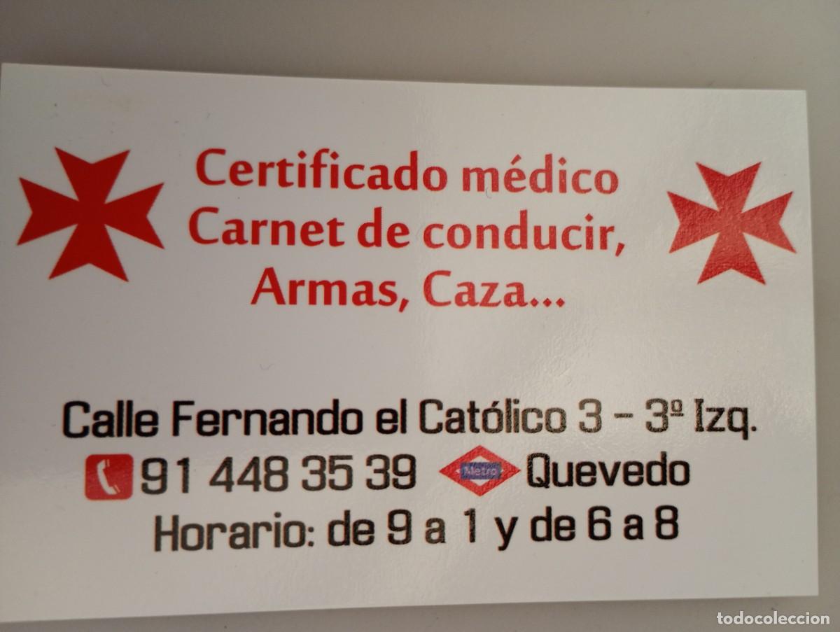 Coleccionismo calendarios: Calendario 2017 Publicidad Certificado m&eacute;dico, carnet de conducir