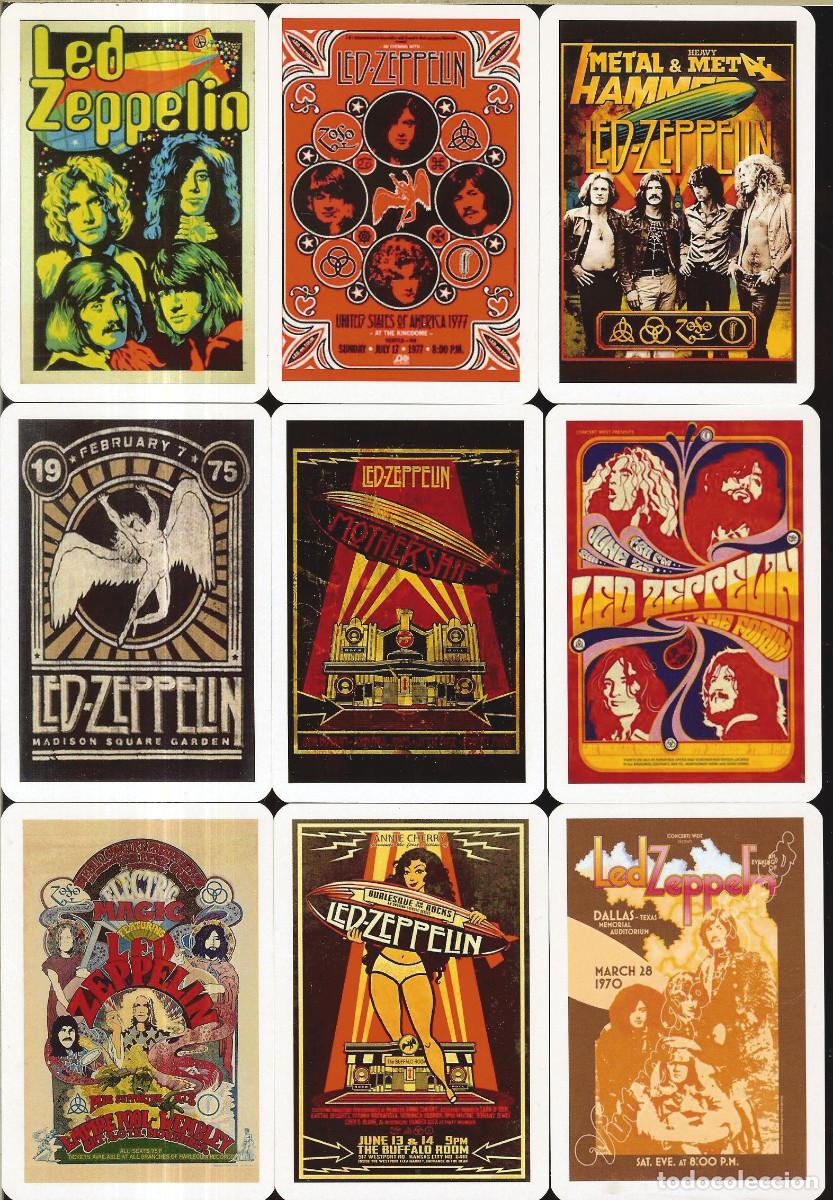 Coleccionismo calendarios: 9 CALENDARIOS DE BOLSILLO - A&Ntilde;O 2022 - LED ZEPPELIN