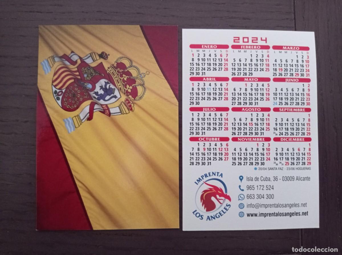 Coleccionismo calendarios: CALENDARIO PUBLICITARIO. IMPRENTA LOS &Aacute;NGELES. ALICANTE. A&Ntilde;O 2024