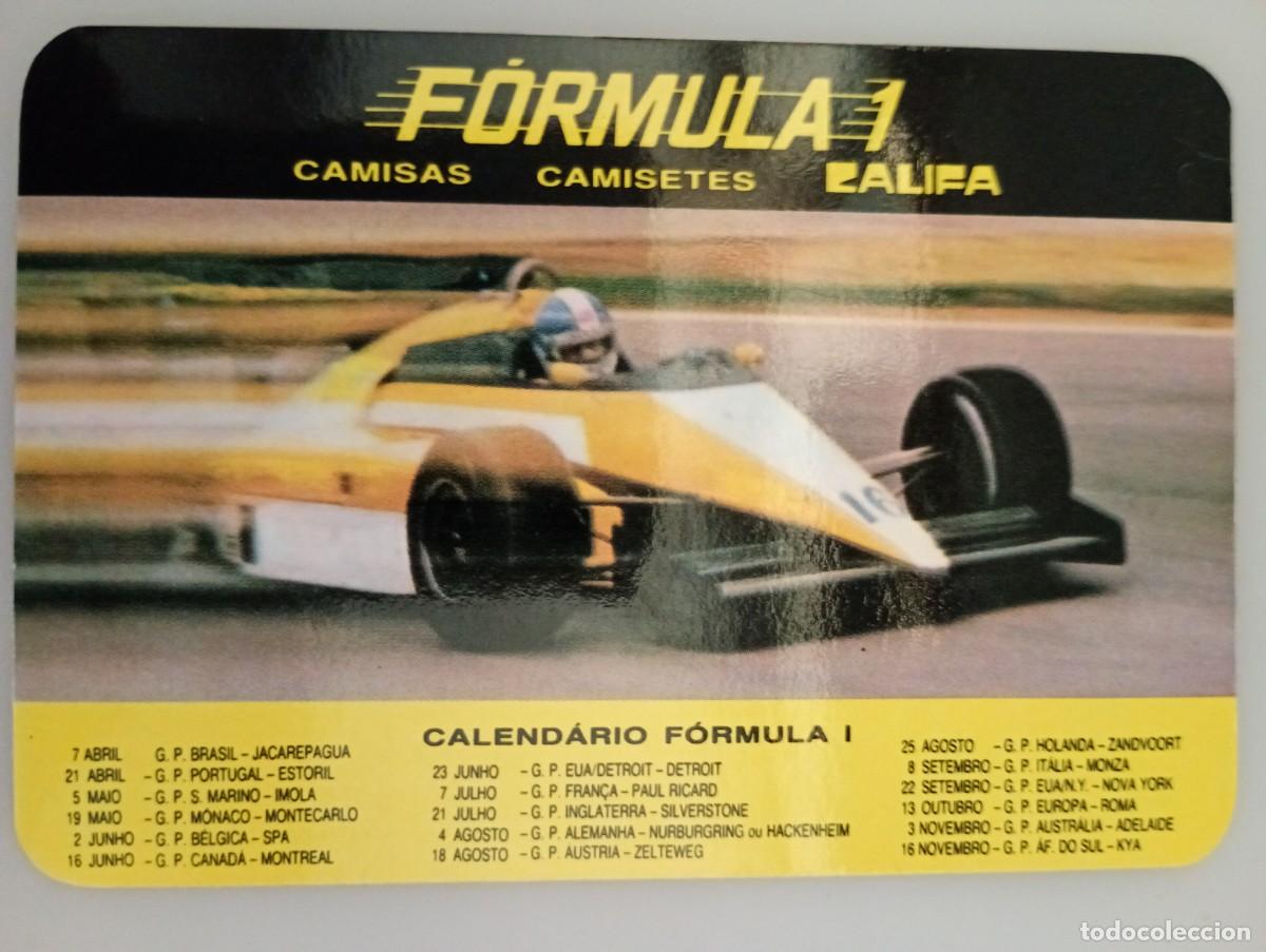 Coleccionismo calendarios: Calendario Portugal 1985 CALENDARIO F&Oacute;RMULA 1