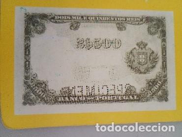 Coleccionismo calendarios: Calendario Portugal 1985 Billetes 2.500 Reis