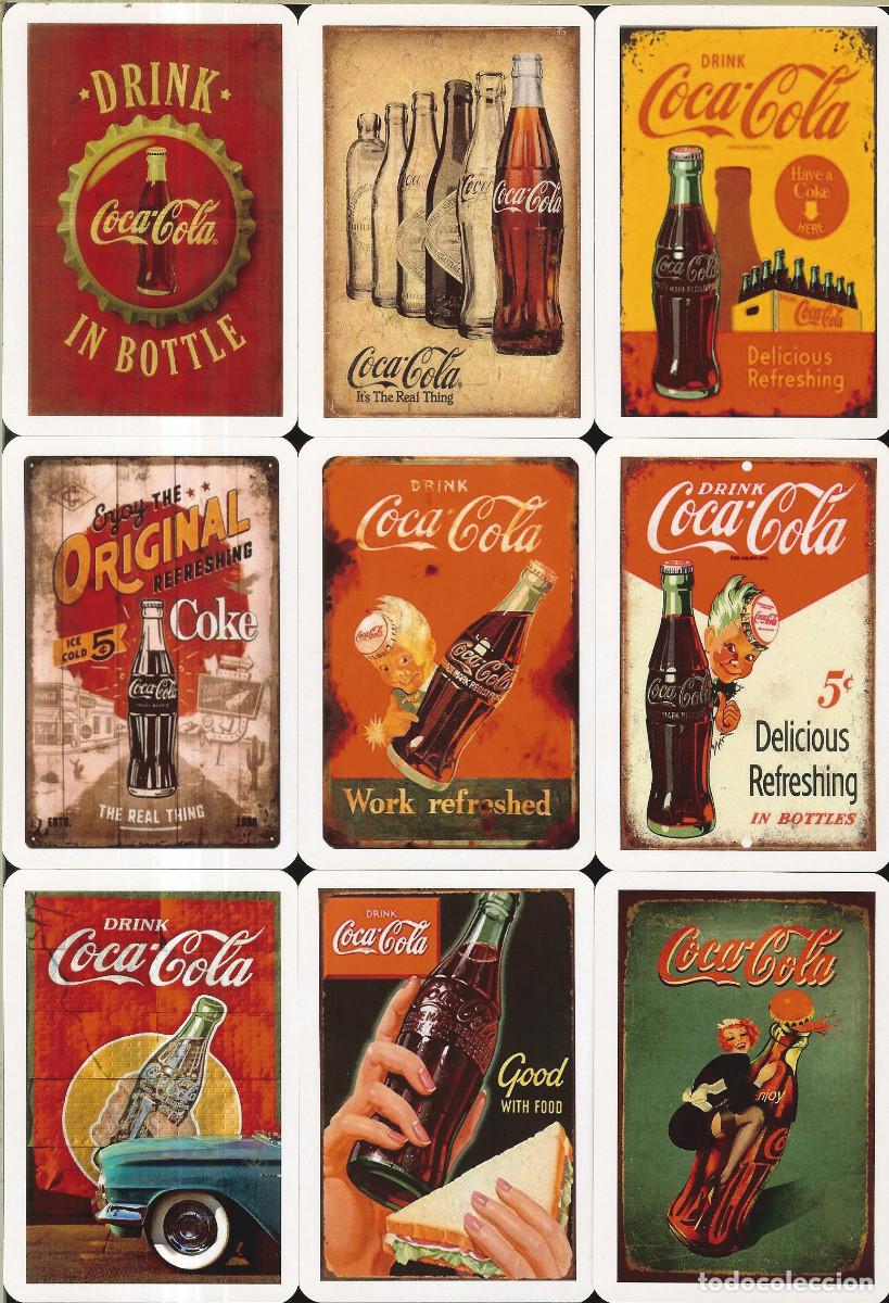 Coleccionismo calendarios: 9 CALENDARIOS DE BOLSILLO - A&Ntilde;O 2022 - COCA COLA RETRO