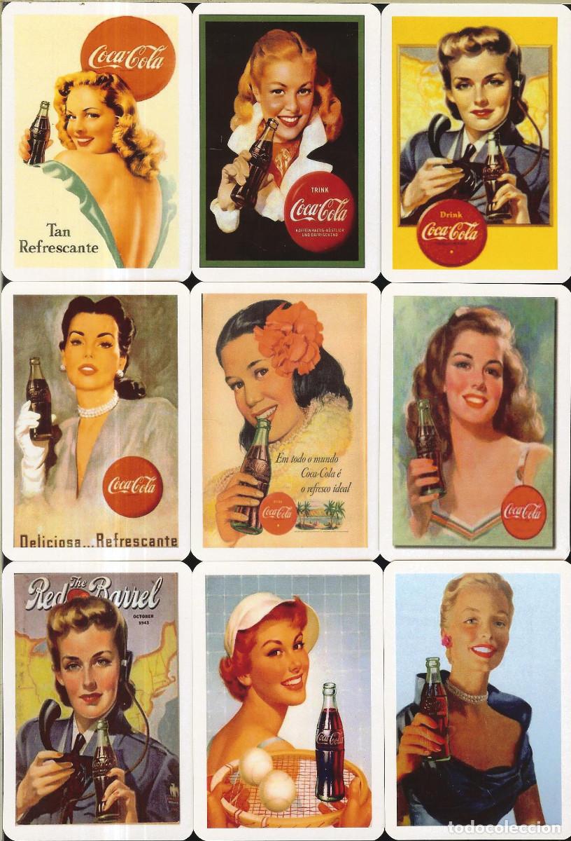 Coleccionismo calendarios: 9 CALENDARIOS DE BOLSILLO - A&Ntilde;O 2022 - COCA COLA GIRLS VINTAGE