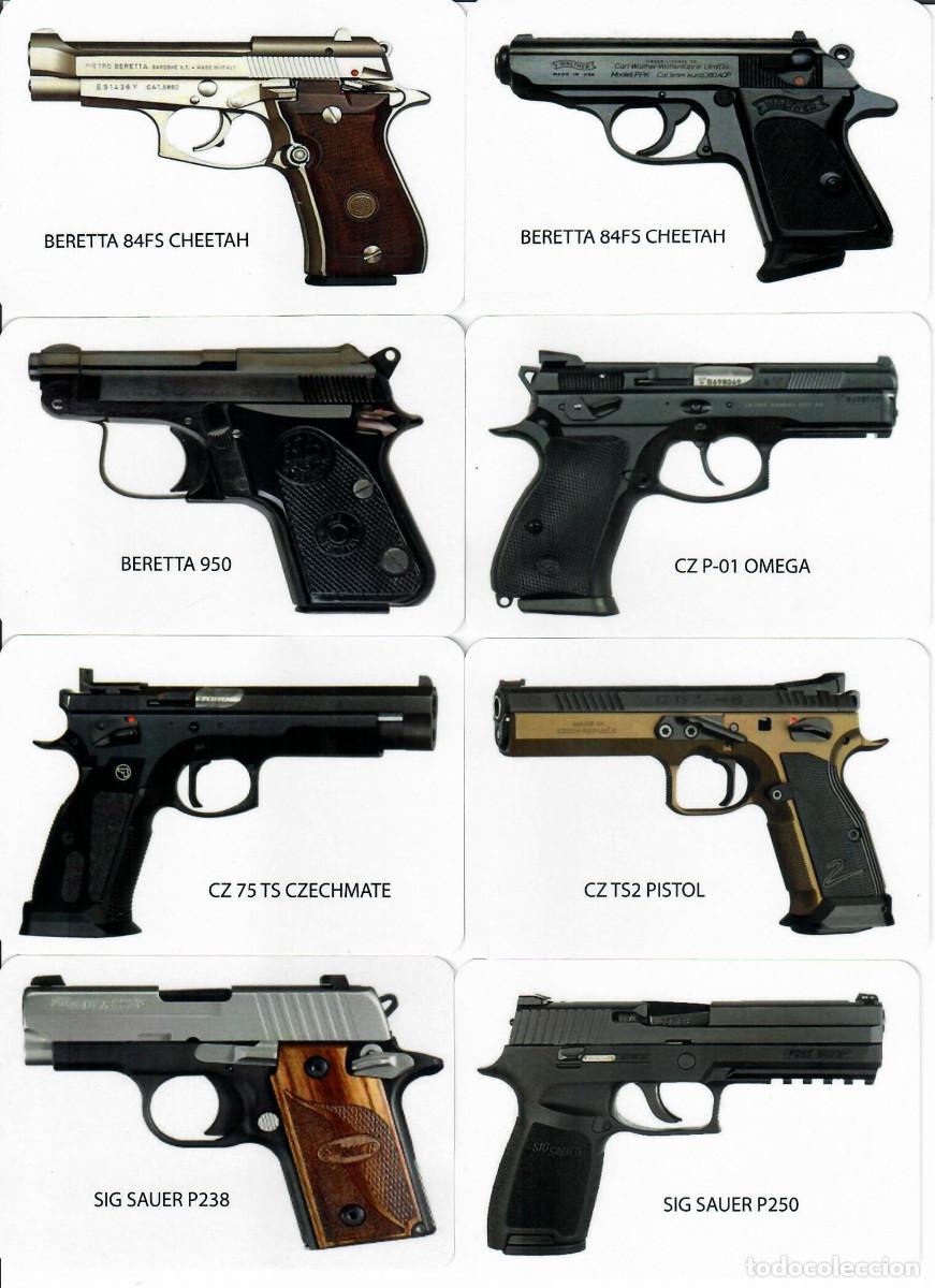 Coleccionismo calendarios: 8 CALENDARIOS DE BOLSILLO - A&Ntilde;O 2022 - PISTOLAS