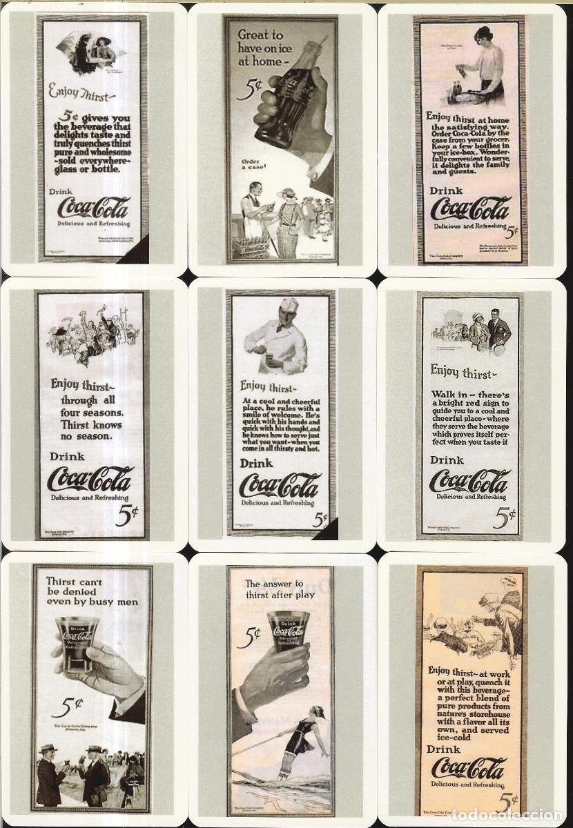 Coleccionismo calendarios: 9 CALENDARIOS DE BOLSILLO - A&Ntilde;O 2022 - ANUNCIOS COCA COLA 1922