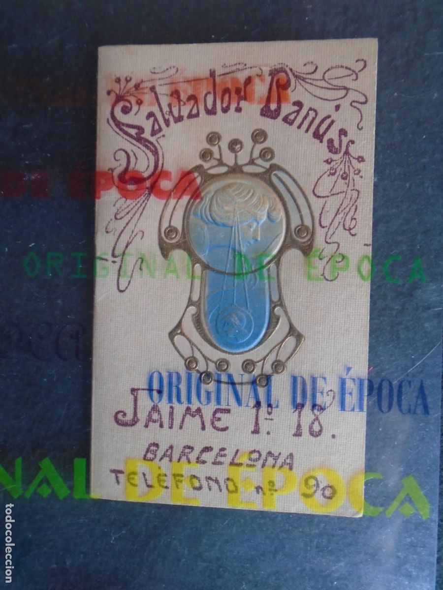 Coleccionismo calendarios: (CA-140)CALENDARIO DE BOLSILLO MODERNISTA DE SALVADOR BANUS PERFUMERIA A&Ntilde;O 1908