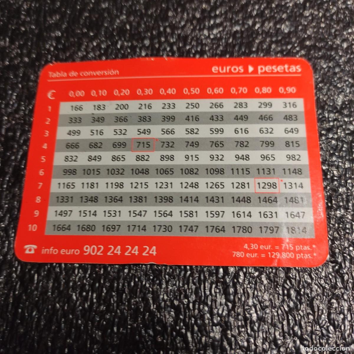 Coleccionismo calendarios: CALENDARIO DE BOLSILLO . CONVERSOR DE EUROS ** BANCO SANTANDER CENTRAL HISPANO 2002** T3