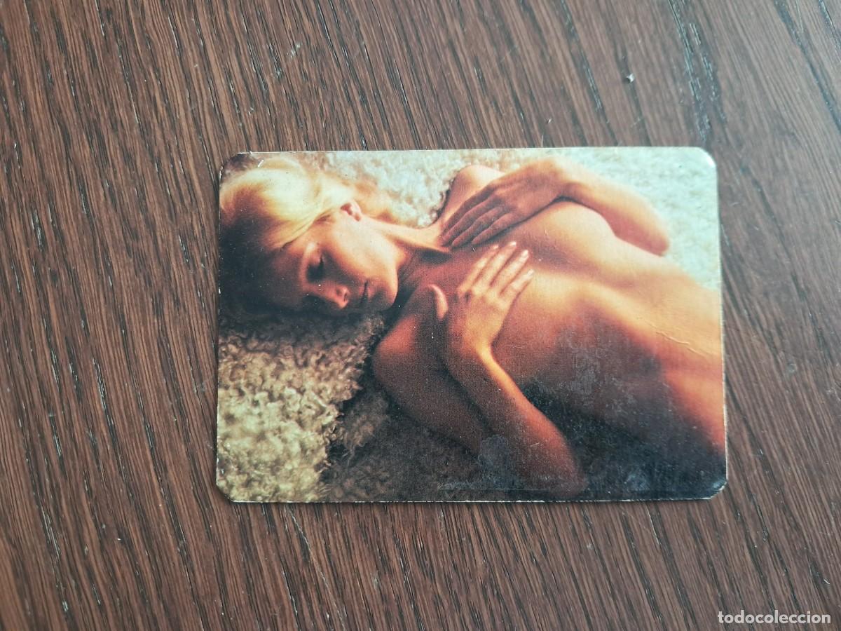 Coleccionismo calendarios: calendario de serie DLB 44.161, chica, bar San Blas, Tapa de Casariego, Asturias, a&ntilde;o 1976.