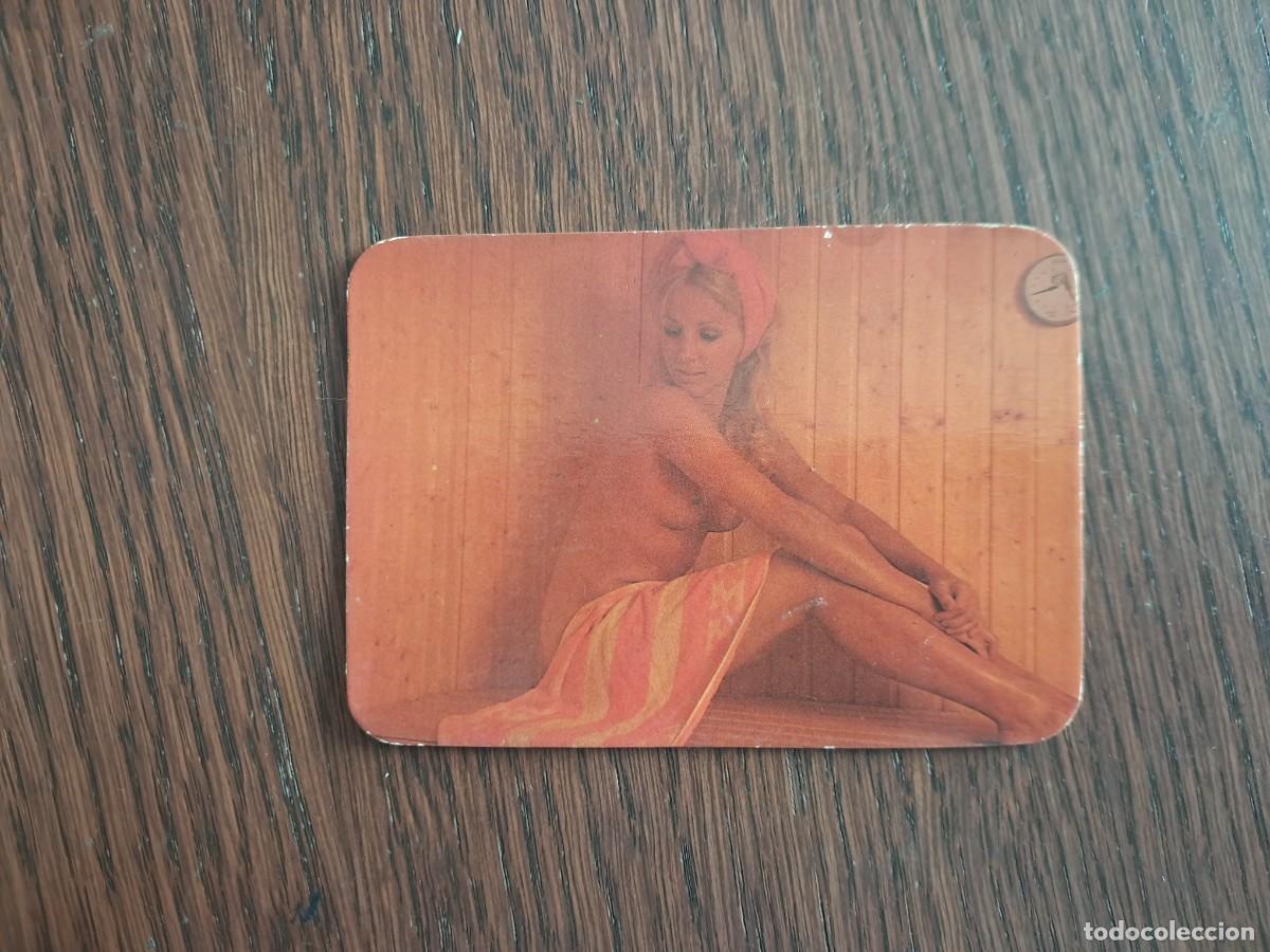 Coleccionismo calendarios: calendario de serie DLB 37.343, chica, Bar la campanera, Sevilla, a&ntilde;o 1976.