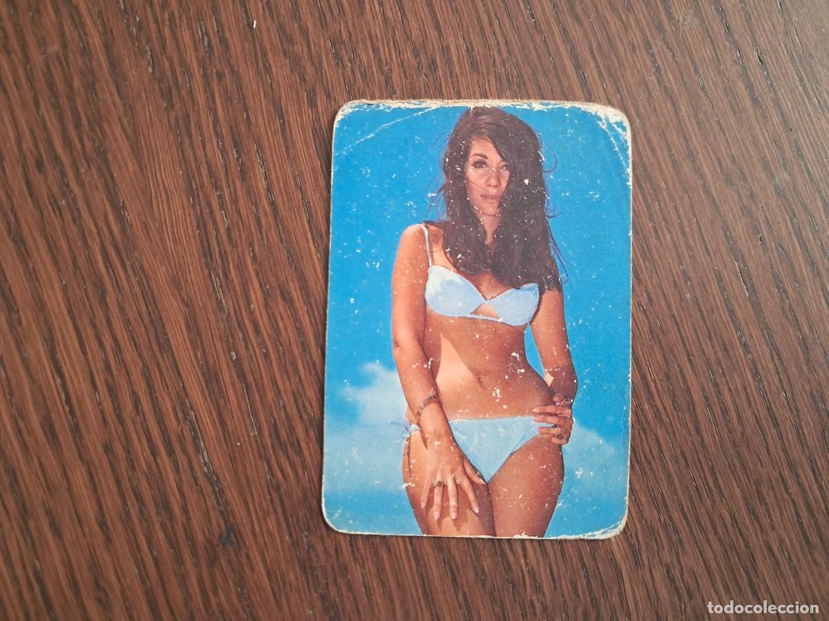 Coleccionismo calendarios: calendario de serie DLB 47.244, chica, cafeter&iacute;a avenida, Gij&oacute;n, a&ntilde;o 1976.