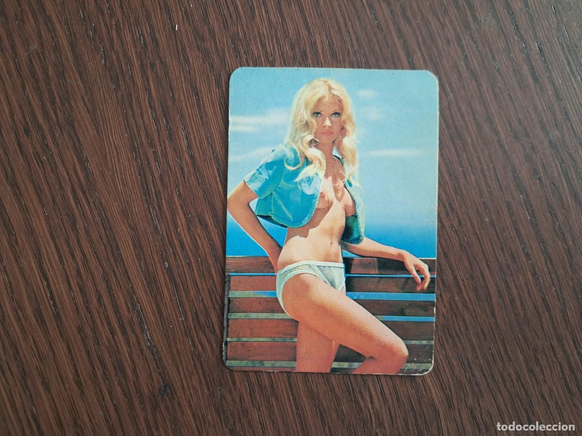 Coleccionismo calendarios: calendario de serie DLB 47.258, chica, boutique Moran, Gij&oacute;n, a&ntilde;o 1976.