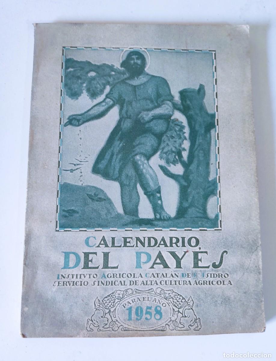 Coleccionismo calendarios: CALENDARIOS DEL PAYES PARA EL A&Ntilde;O 1958