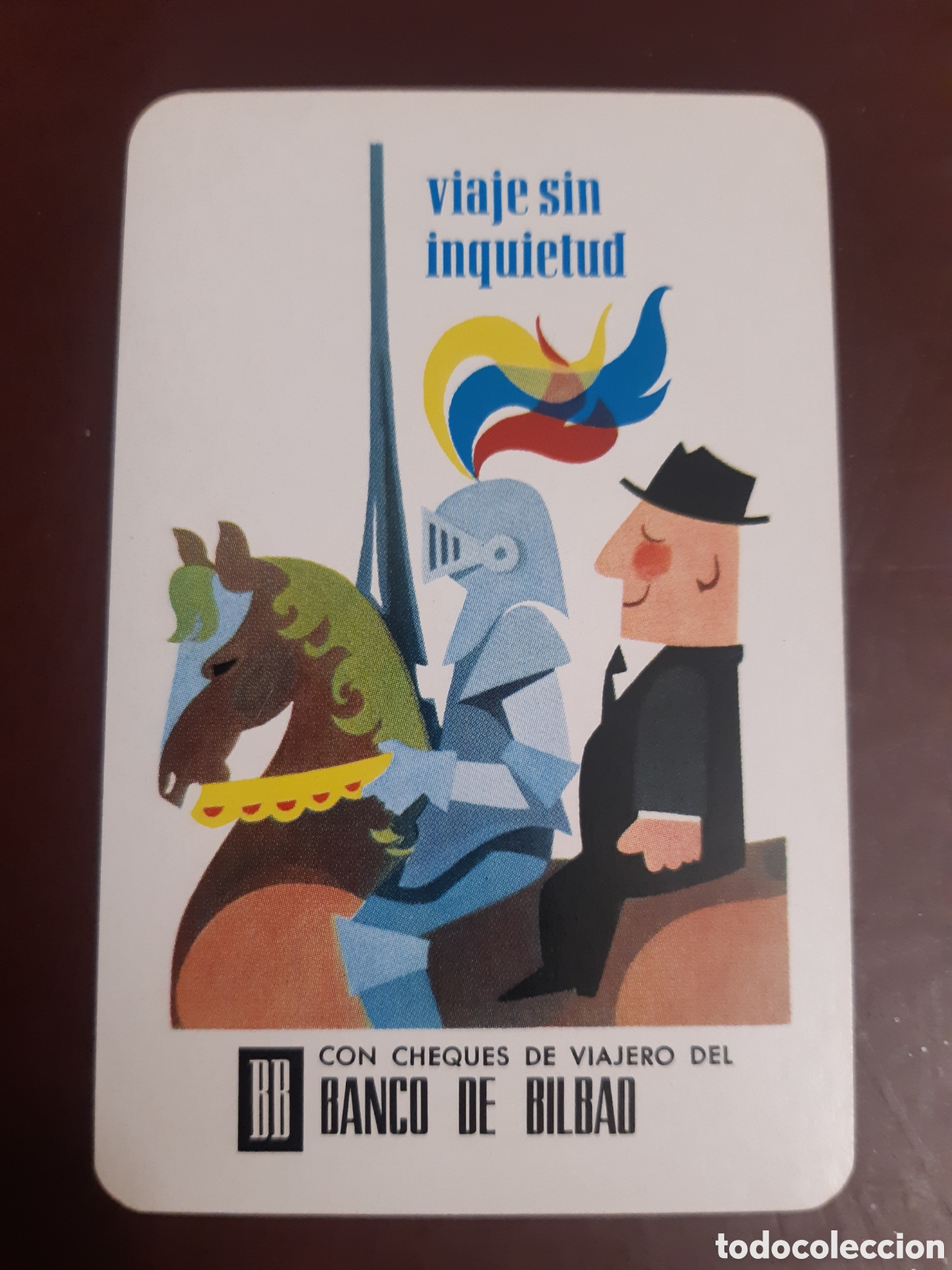 Coleccionismo calendarios: Calendario fournier Banco Bilbao 1968