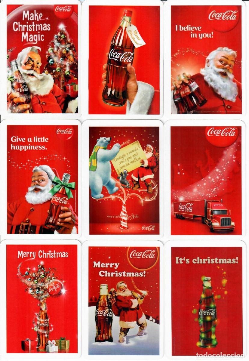 Coleccionismo calendarios: 9 CALENDARIOS DE BOLSILLO - A&Ntilde;O 2022 - COCA COLA MERRY CHRISTMAS