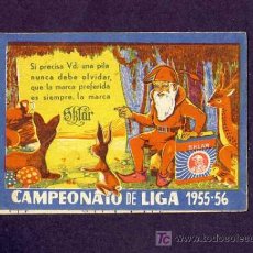 Coleccionismo deportivo: CALENDARIO DE FUTBOL DE LA TEMPORADA 1955-56 CON PUBLICIDAD DE PILAS SKLAR. Lote 5656525