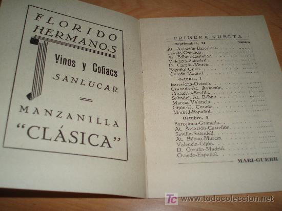 Coleccionismo deportivo: CALENDARIO LIGA A&Ntilde;OS 40 - Foto 1