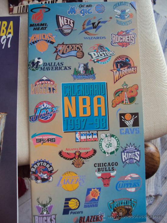 Coleccionismo deportivo: NBA. 6 Calendarios de 92-93 a 97-98 - Foto 1